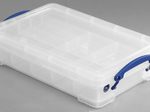 Really Useful Box Aufbewahrungsbox 4,0 l - 39,5 x 25,5 x 8,8 cm transparent