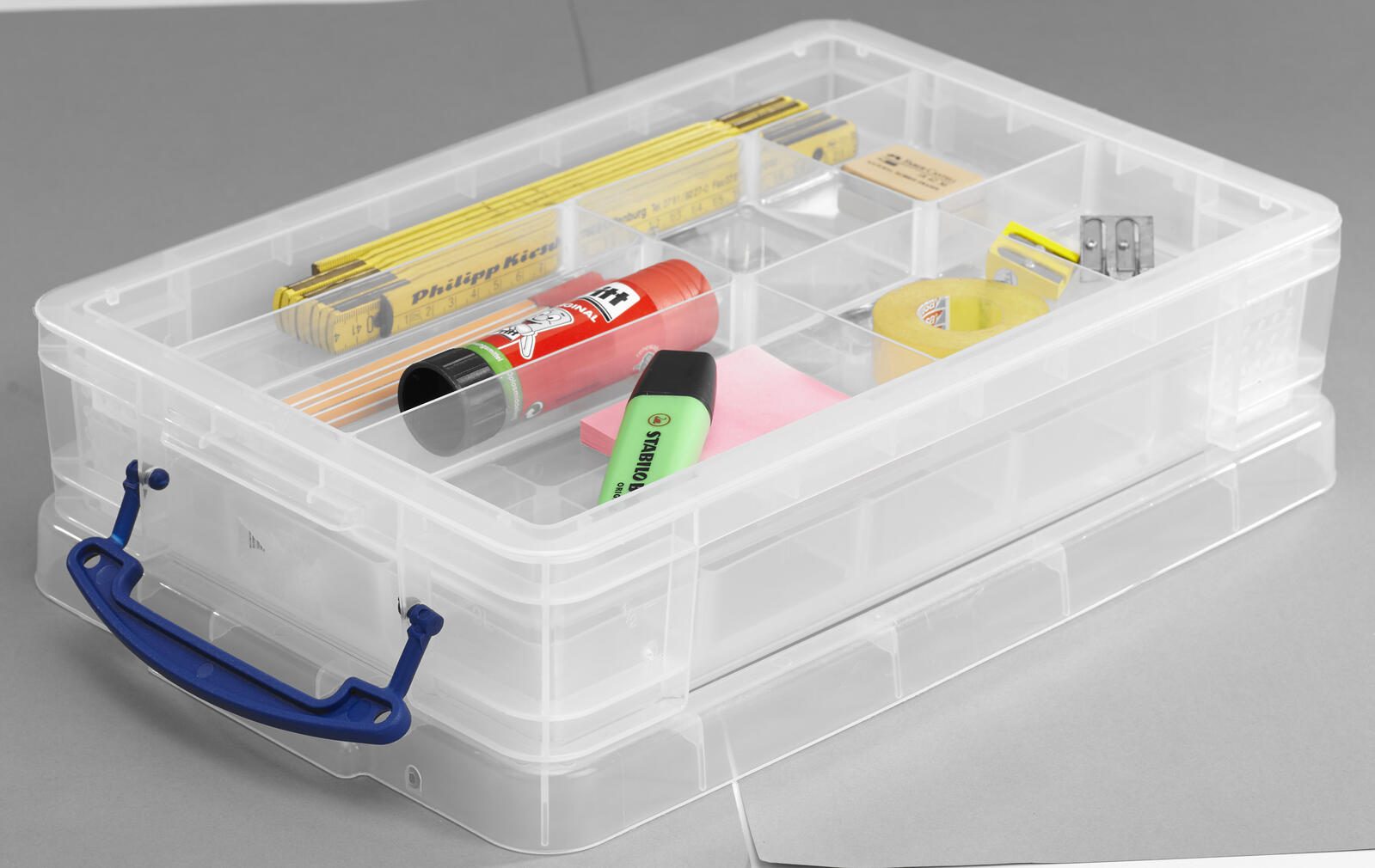 Really Useful Box Aufbewahrungsbox 4,0 l - 39,5 x 25,5 x 8,8 cm transparent
