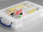 Really Useful Box Aufbewahrungsbox 4,0 l - 39,5 x 25,5 x 8,8 cm transparent