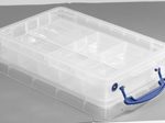 Really Useful Box Aufbewahrungsbox 4,0 l - 39,5 x 25,5 x 8,8 cm transparent