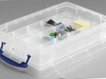 Really Useful Box Aufbewahrungsbox 4,0 l - 39,5 x 25,5 x 8,8 cm transparent