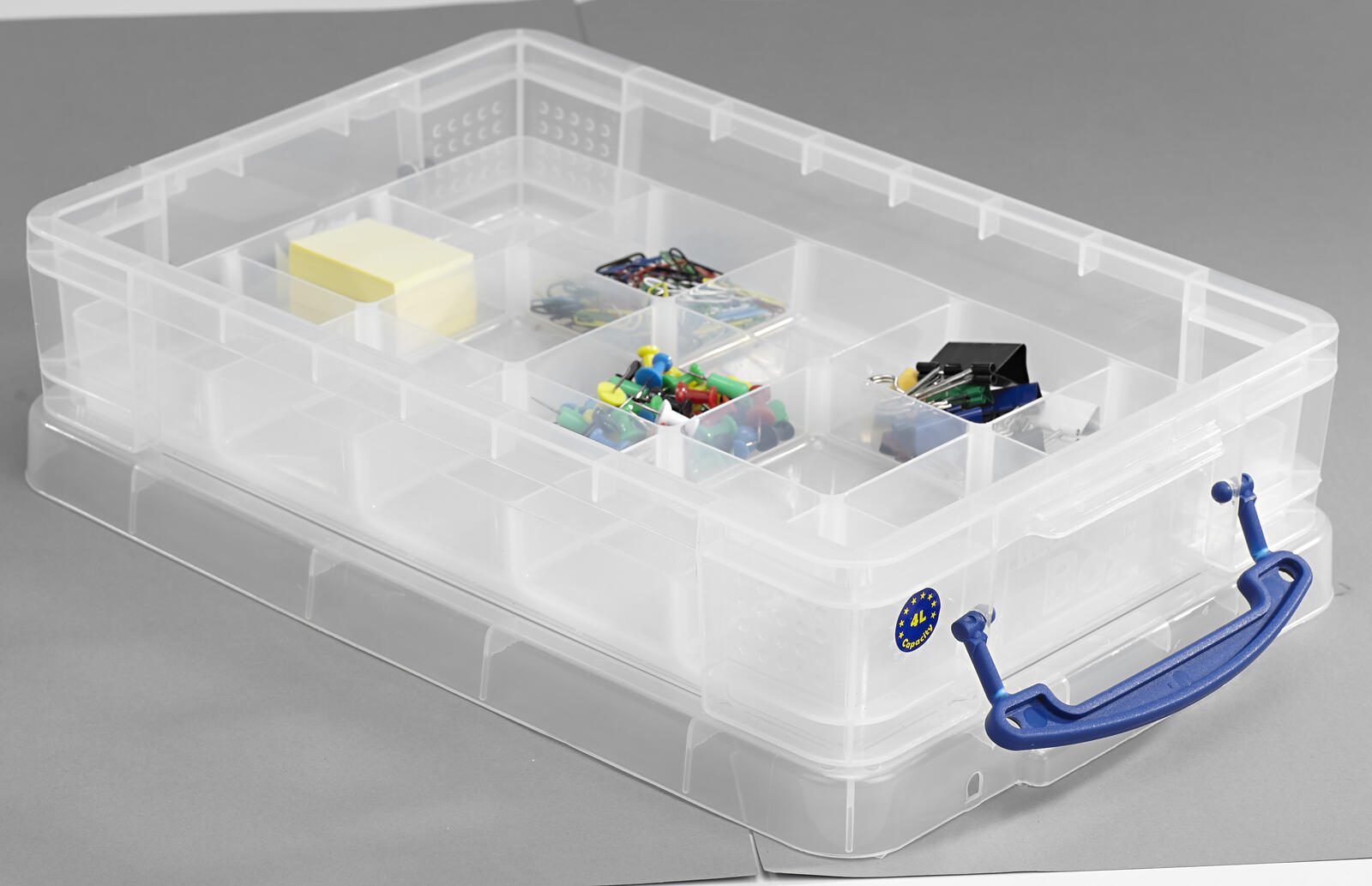 Really Useful Box Aufbewahrungsbox 4,0 l - 39,5 x 25,5 x 8,8 cm transparent