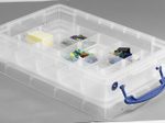 Really Useful Box Aufbewahrungsbox 4,0 l - 39,5 x 25,5 x 8,8 cm transparent