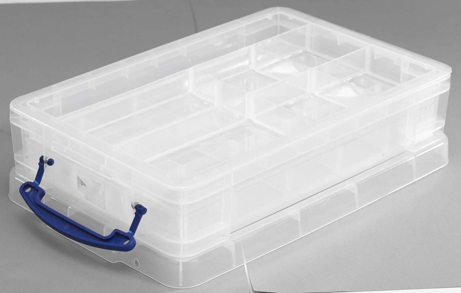 Really Useful Box Aufbewahrungsbox 4,0 l - 39,5 x 25,5 x 8,8 cm transparent