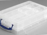 Really Useful Box Aufbewahrungsbox 4,0 l - 39,5 x 25,5 x 8,8 cm transparent