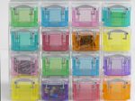 Really Useful Box Aufbewahrungsbox 16x 0,14 l - 28,0 x 8,5 x 22,5 cm transparent, bunt