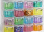 Really Useful Box Aufbewahrungsbox 16x 0,14 l - 28,0 x 8,5 x 22,5 cm transparent, bunt