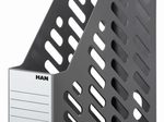 HAN Stehsammler Klassik antistatischer, schwermetallfreier Kunststoff dunkelgrau , DIN A4