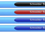 Schneider Kugelschreiber Slider Edge blau Schreibfarbe farbsortiert, 3 St. + GRATIS 1 St.