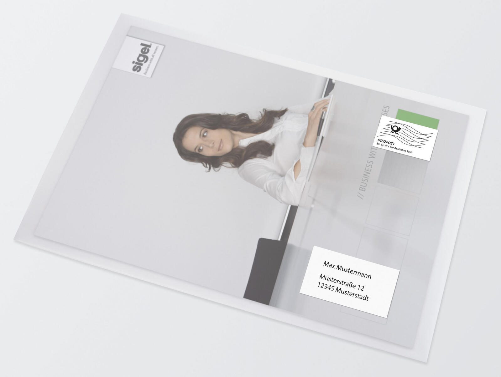 SIGEL Versandtaschen DIN C4 transparent