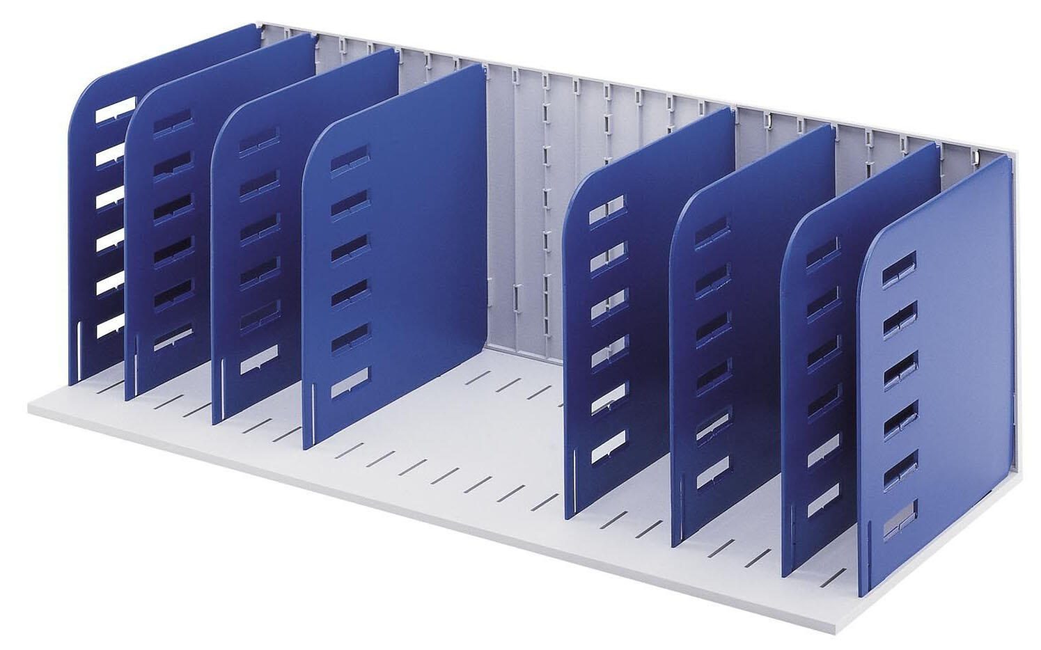 styro styrorac Sortierstation DIN A4 7 -Fach grau/blau