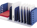 styro styrorac Sortierstation DIN A4 7 -Fach grau/blau