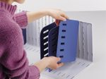 styro styrorac Sortierstation DIN A4 7 -Fach grau/blau