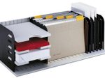 styro styrorac Sortierstation DIN A4 7 -Fach grau/schwarz