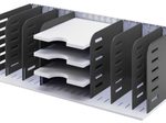 styro styrorac Sortierstation DIN A4 7 -Fach grau/schwarz