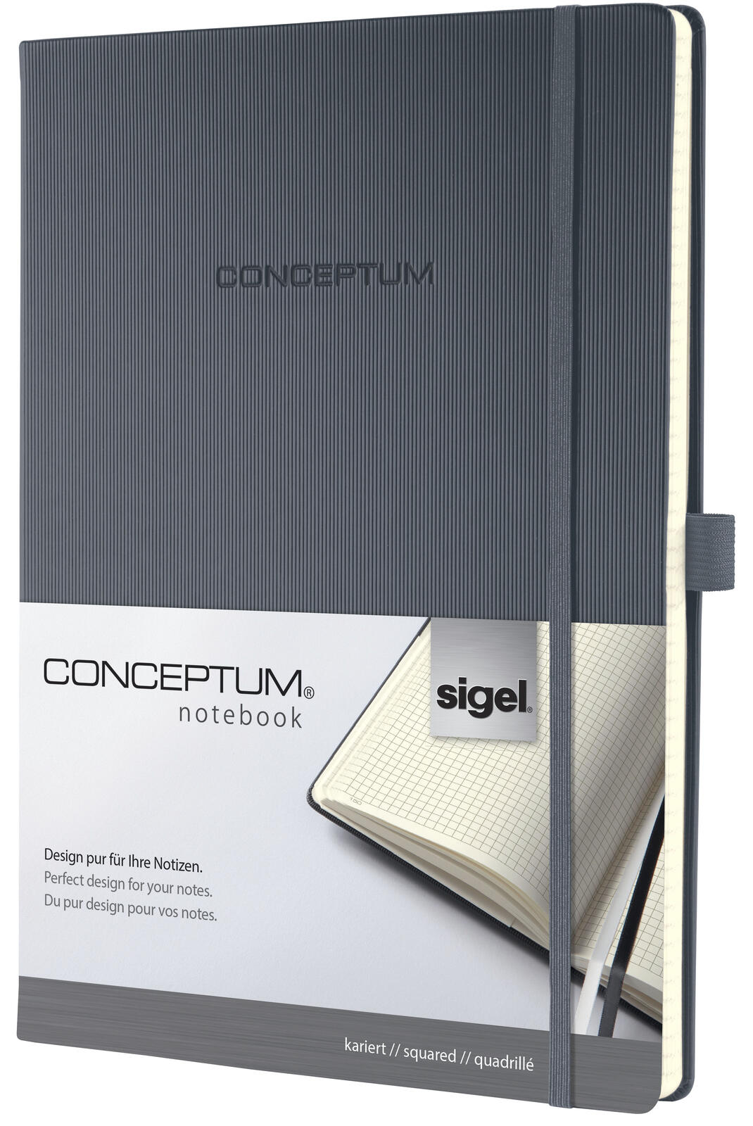SIGEL Conceptum® Notizbuch ca. DIN A4 kariert, 194 Seiten