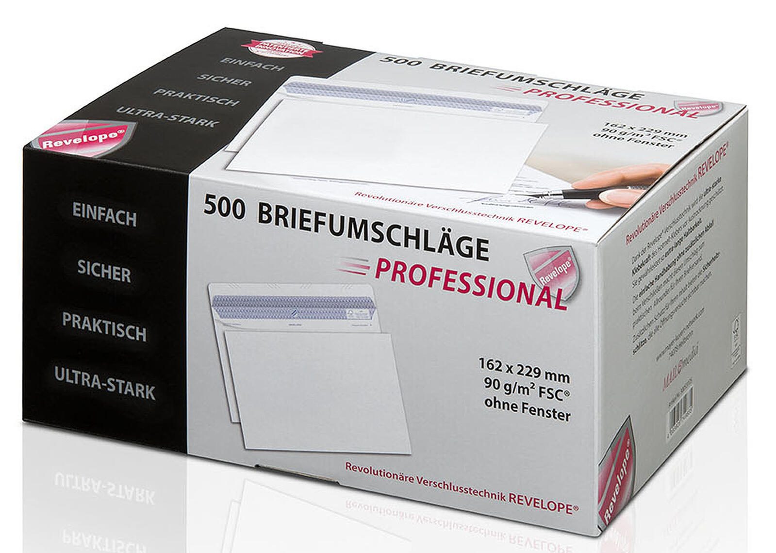 MAILmedia Briefumschläge DIN C5 ohne Fenster selbstklebend