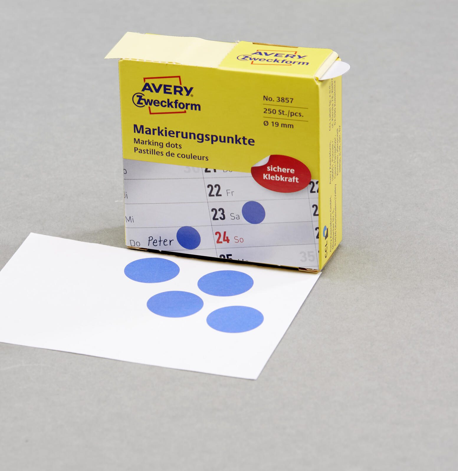 AVERY Zweckform Klebepunkte Ø 19,0 mm blau