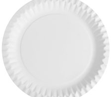 STARPAK Pappteller 23 cm weiß