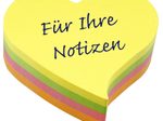 inFO Herz Haftnotizen 7,0 x 7,0 cm