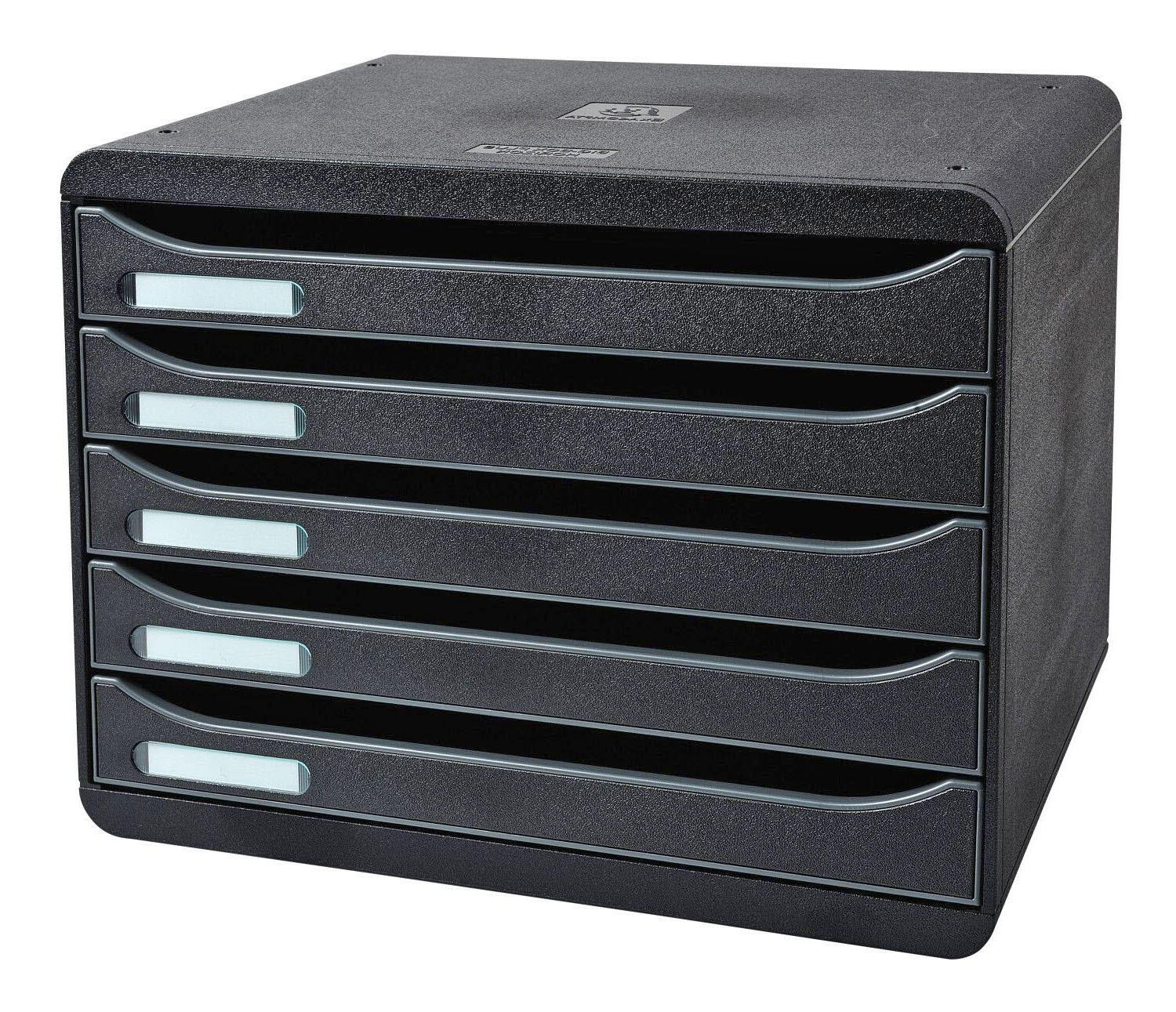 Exacompta Schubladenbox 308714D  DIN A4 quer 35,5 x 27,0 x 27,1 cm