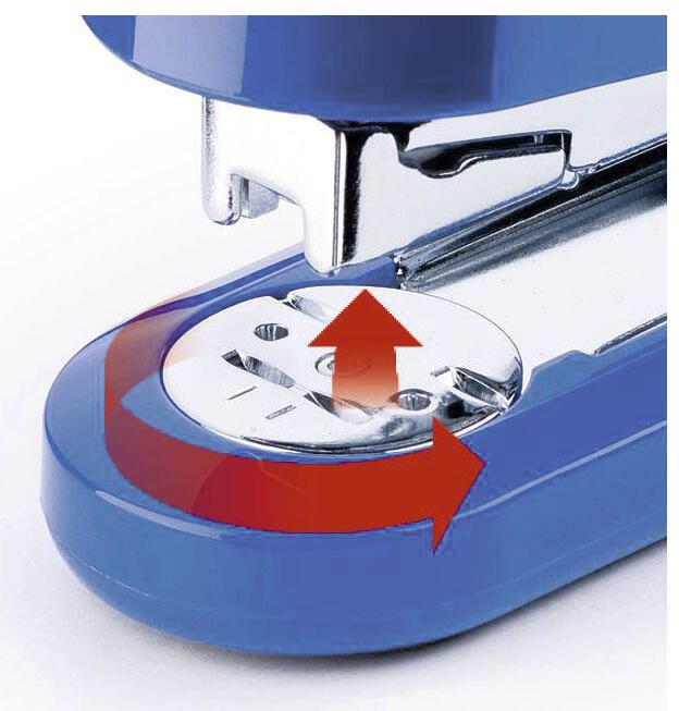 novus Heftgerät B4 ColorID easy blue