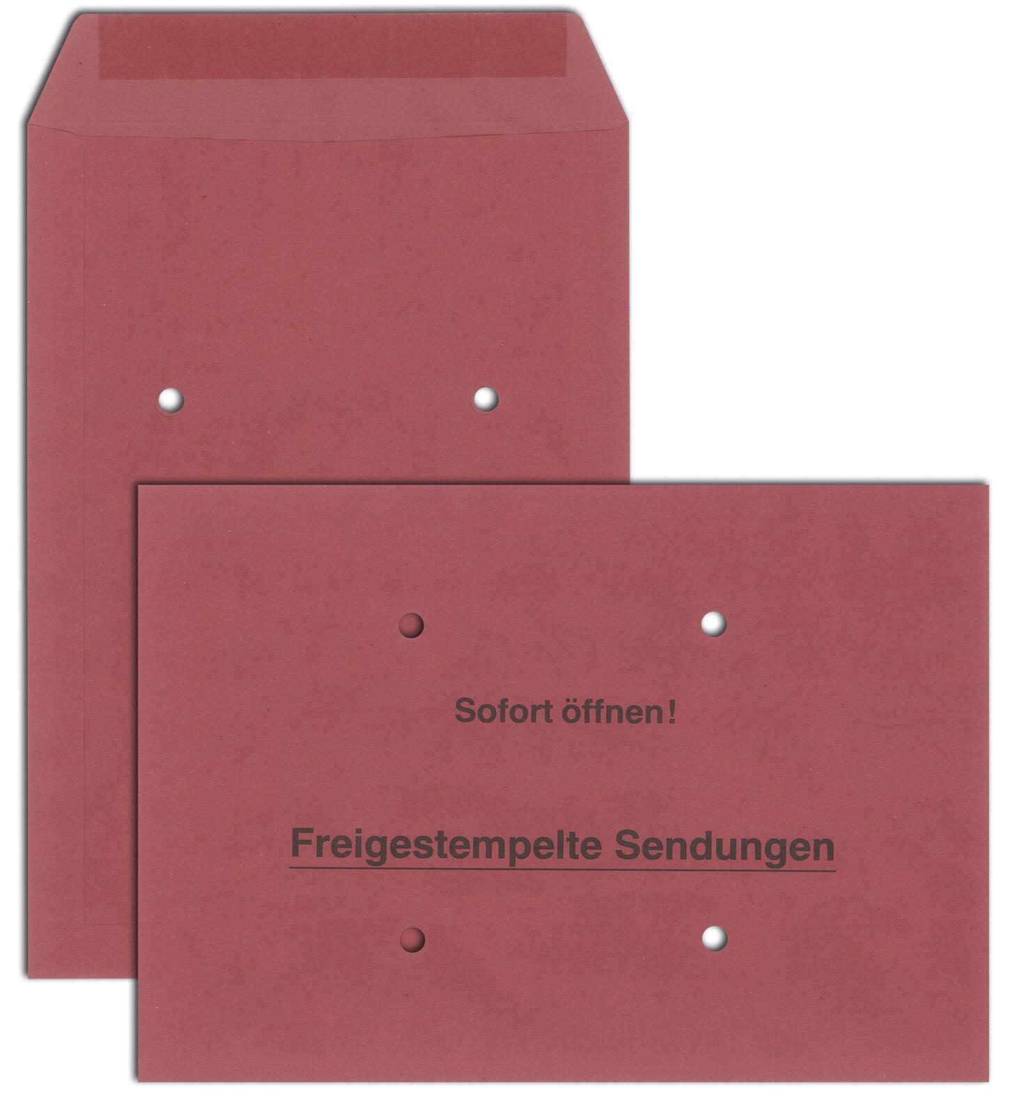 MAILmedia Freistempler-Umschläge DIN B4 rot