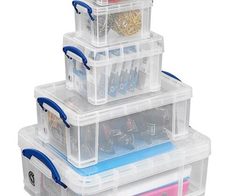 Really Useful Box Aufbewahrungsboxen-Set 32,3 l - 39,0 x 48,0 x 20,0 cm transparent