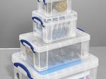 Really Useful Box Aufbewahrungsboxen-Set 32,3 l - 39,0 x 48,0 x 20,0 cm transparent