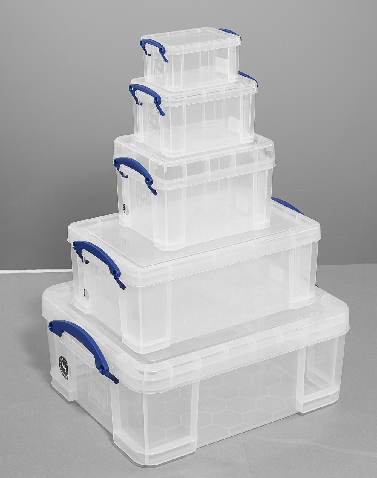 Really Useful Box Aufbewahrungsboxen-Set 32,3 l - 39,0 x 48,0 x 20,0 cm transparent