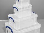 Really Useful Box Aufbewahrungsboxen-Set 32,3 l - 39,0 x 48,0 x 20,0 cm transparent