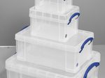 Really Useful Box Aufbewahrungsboxen-Set 32,3 l - 39,0 x 48,0 x 20,0 cm transparent