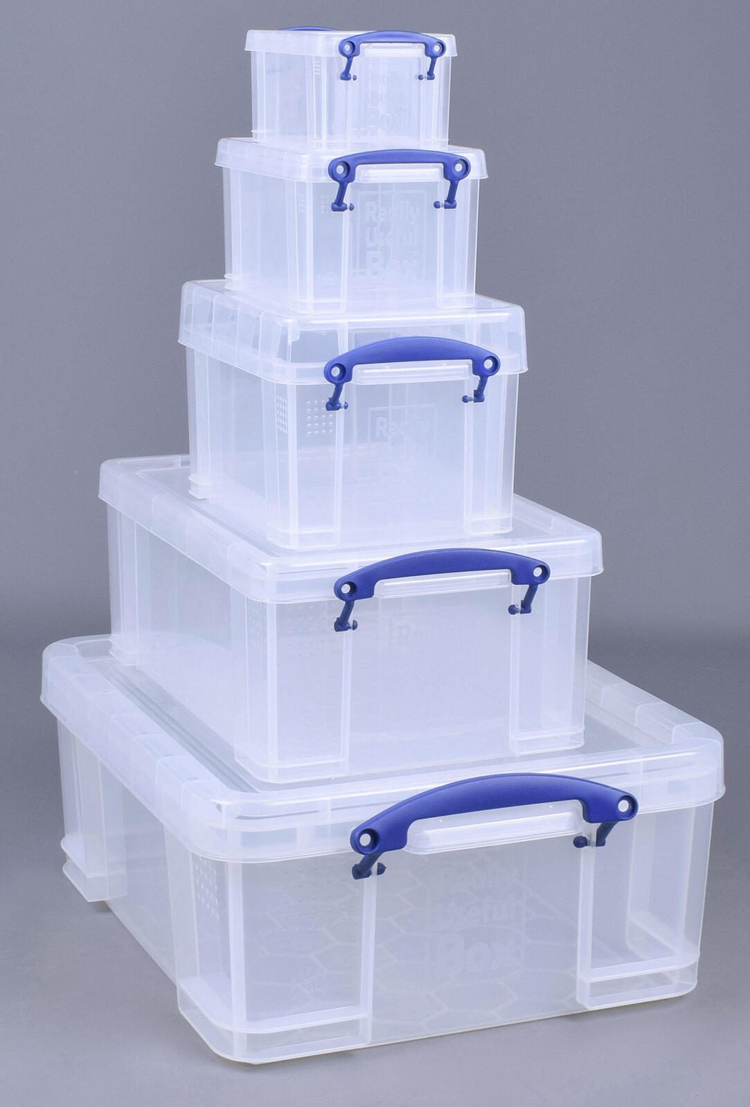 Really Useful Box Aufbewahrungsboxen-Set 32,3 l - 39,0 x 48,0 x 20,0 cm transparent