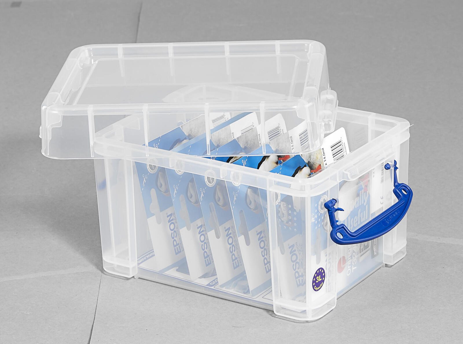Really Useful Box Aufbewahrungsboxen-Set 32,3 l - 39,0 x 48,0 x 20,0 cm transparent