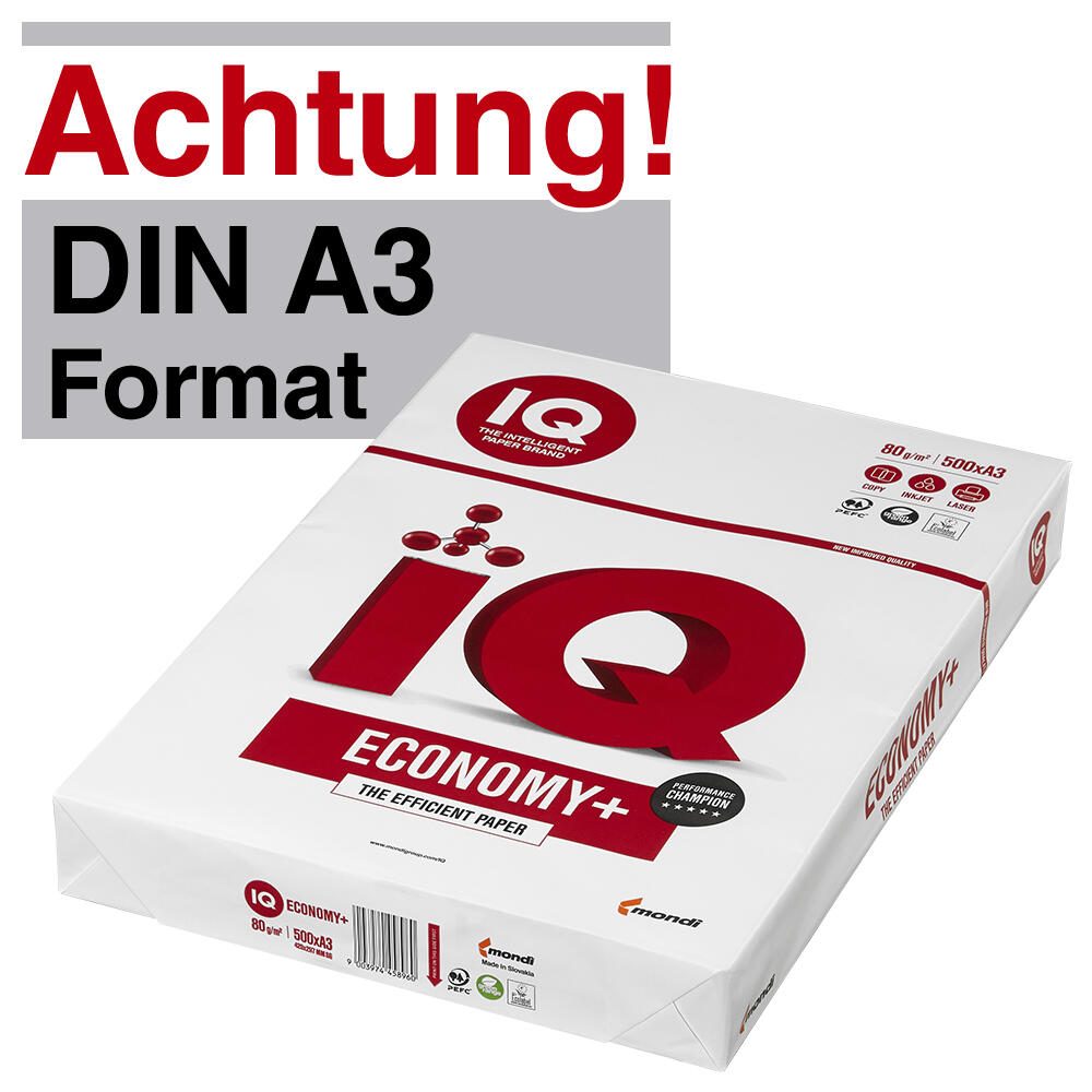 IQ Kopierpapier DIN A3 80 g/m²