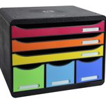 Exacompta Schubladenbox 306798D  DIN A4+ quer 35,5 x 27,0 x 27,1 cm