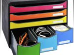 Exacompta Schubladenbox 306798D  DIN A4+ quer 35,5 x 27,0 x 27,1 cm