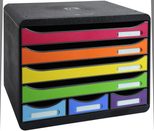 Exacompta Schubladenbox 307798D DIN A4+ quer 35,5 x 27,0 x 27,1 cm