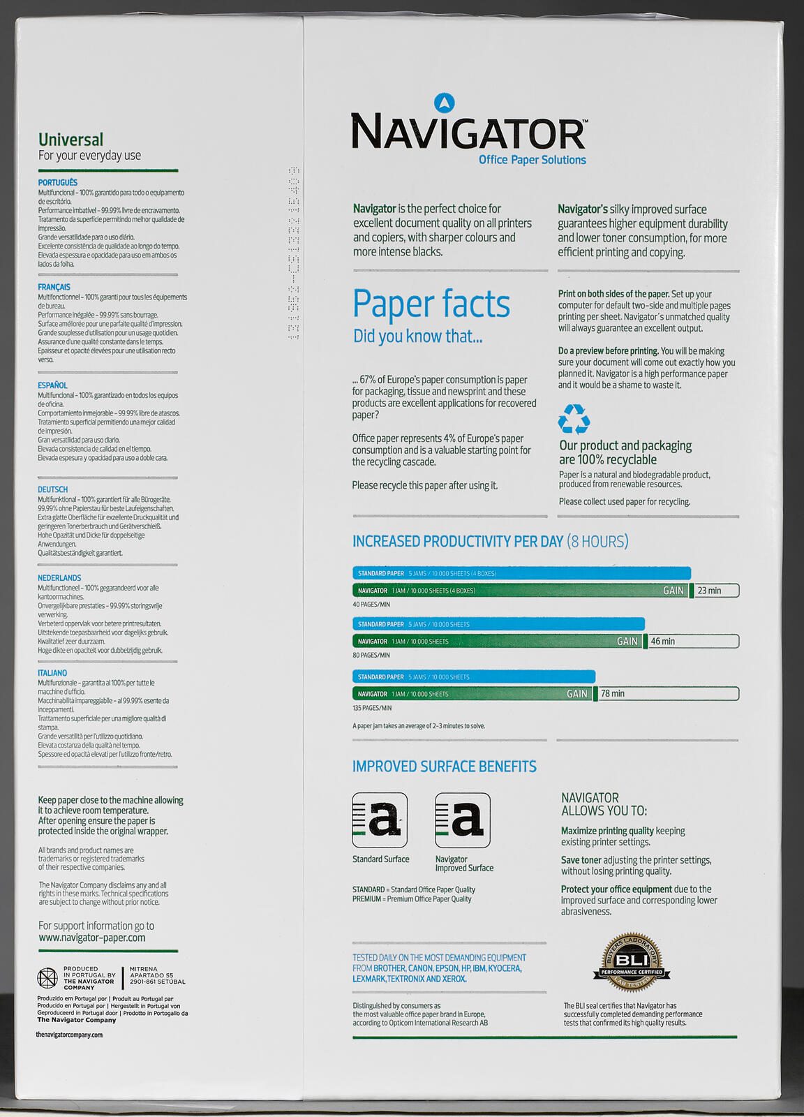 NAVIGATOR Kopierpapier DIN A3 80 g/m²