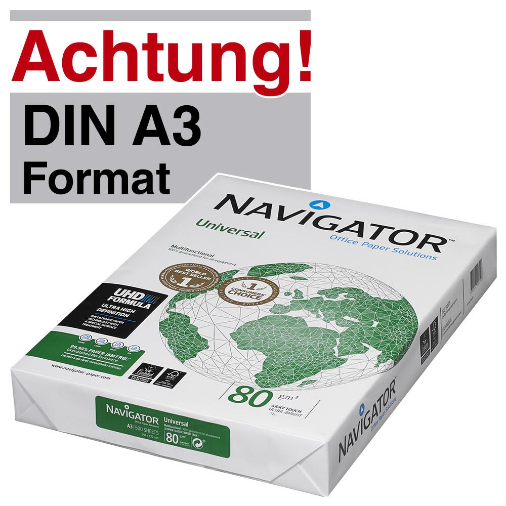 NAVIGATOR Kopierpapier DIN A3 80 g/m²