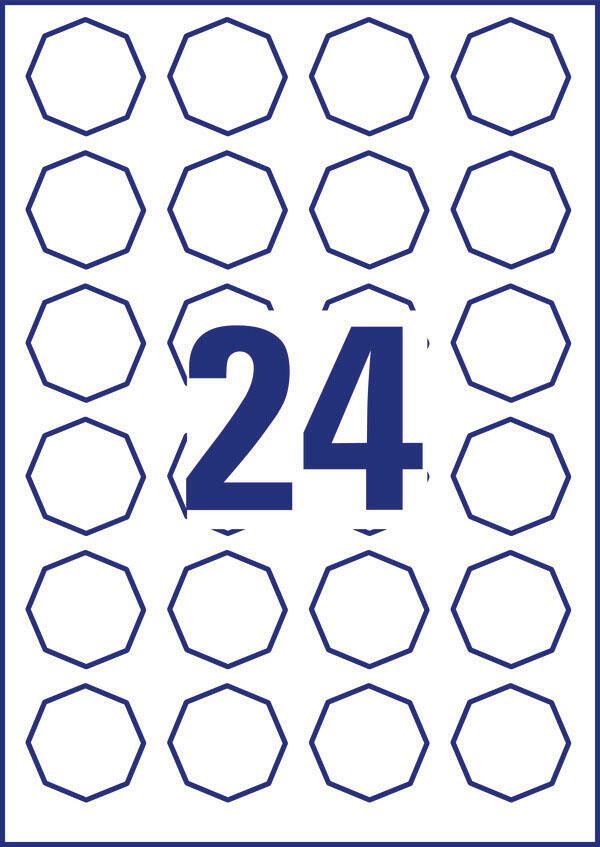 AVERY Zweckform Etiketten 5082 weiß 40,8 x 40,3 mm