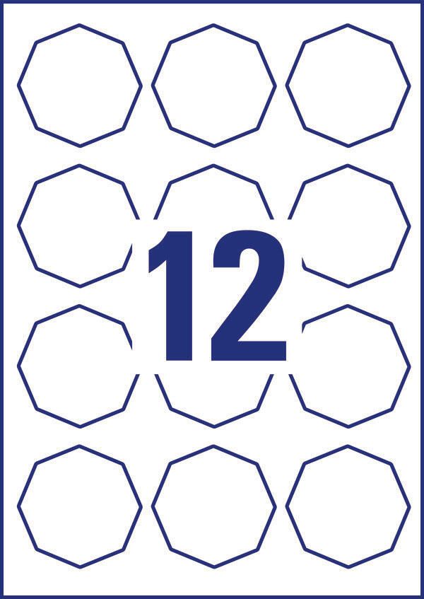 AVERY Zweckform Etiketten 5083 weiß 61,0 x 60,3 mm