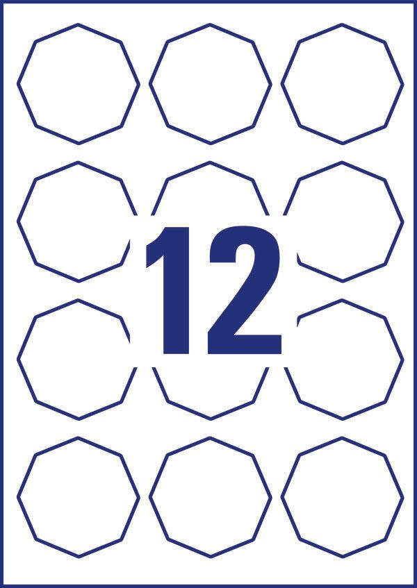 AVERY Zweckform Etiketten 5083 weiß 61,0 x 60,3 mm