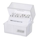 HAN A8 Karteikasten DIN A8 200 Karteikarten transparent