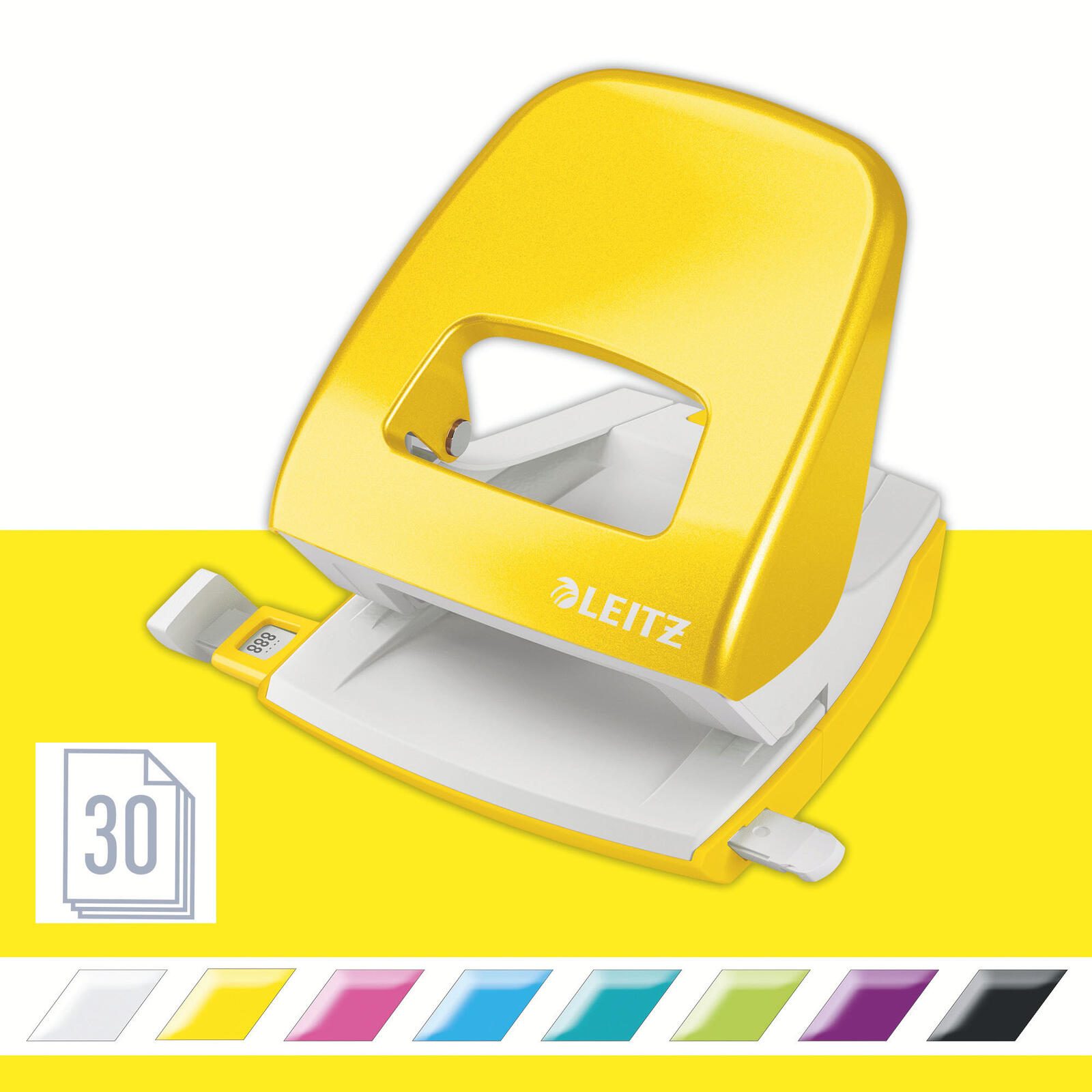 LEITZ Locher gelb-metallic