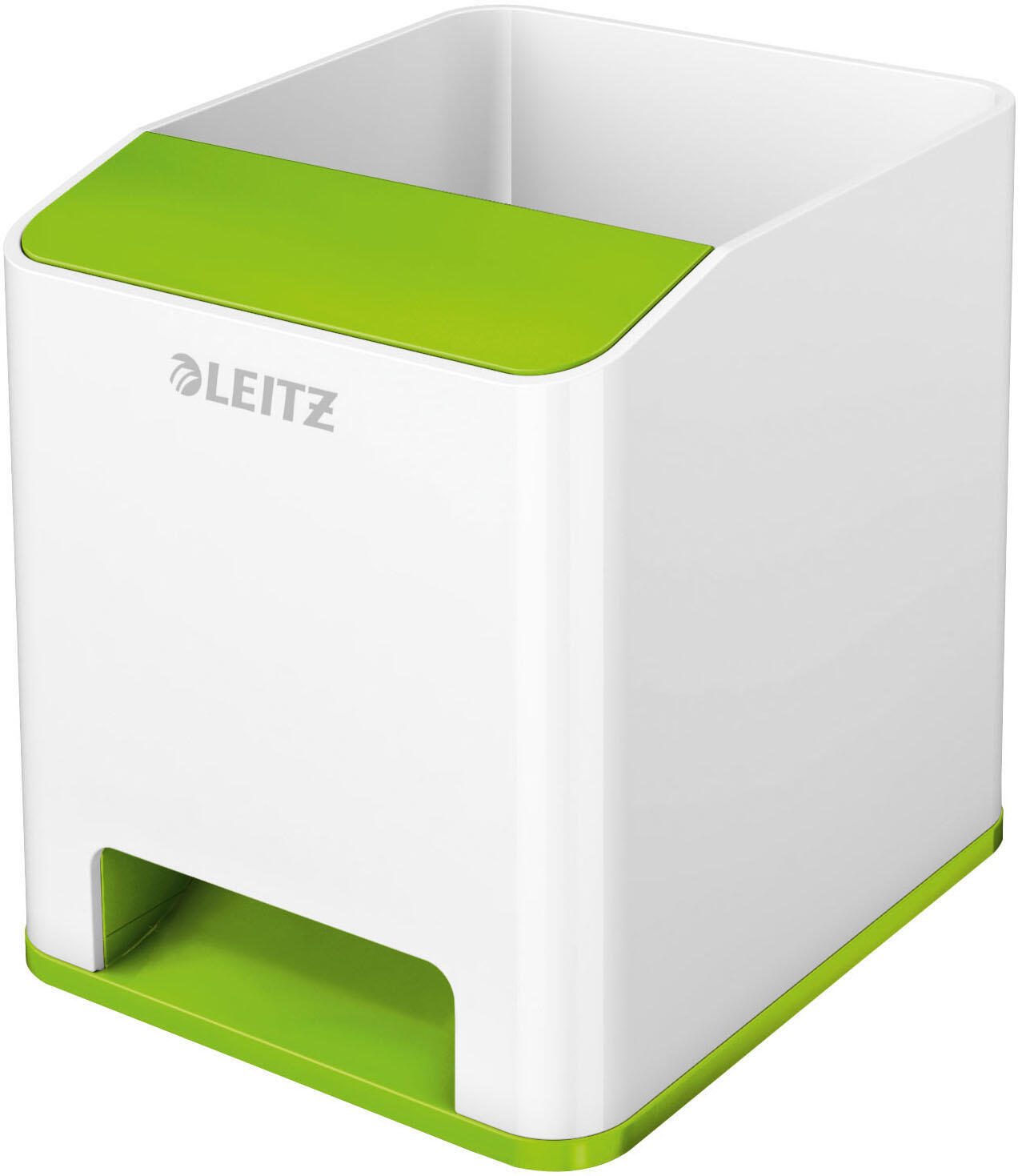 LEITZ WOW Duo Colour Stiftehalter 9,0 x 10,1 x 10,0 cm perlweiß/grün
