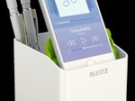 LEITZ WOW Duo Colour Stiftehalter 9,0 x 10,1 x 10,0 cm perlweiß/grün