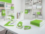 LEITZ Briefablage WOW Duo Colour DIN A4 perlweiß/grün