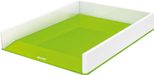 LEITZ Briefablage WOW Duo Colour DIN A4 perlweiß/grün