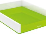 LEITZ Briefablage WOW Duo Colour DIN A4 perlweiß/grün